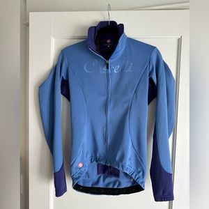Castelli Trasparente 2 Windstopper long sleeve full zip cycling jersey EUC